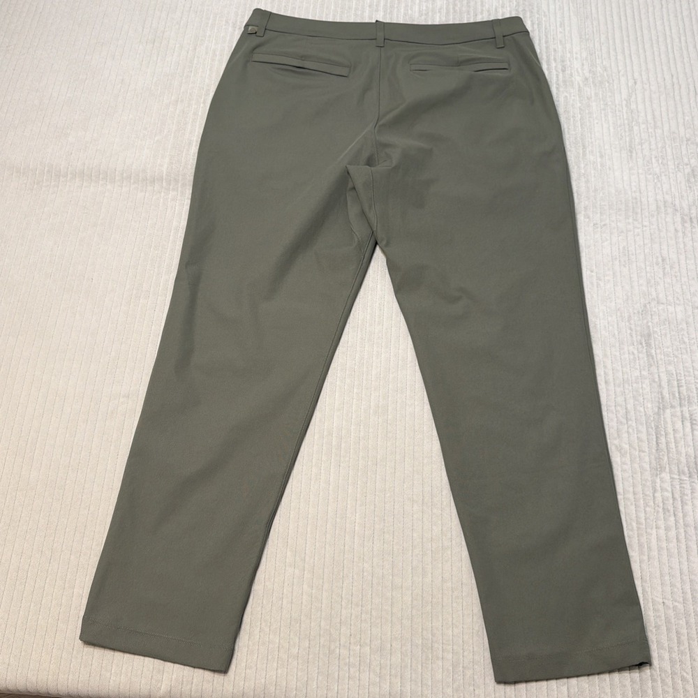 LULULEMON ABC Classic Fit Trouser Army Green Men's 38x31 Style LM5AO5S - Picture 5 of 8